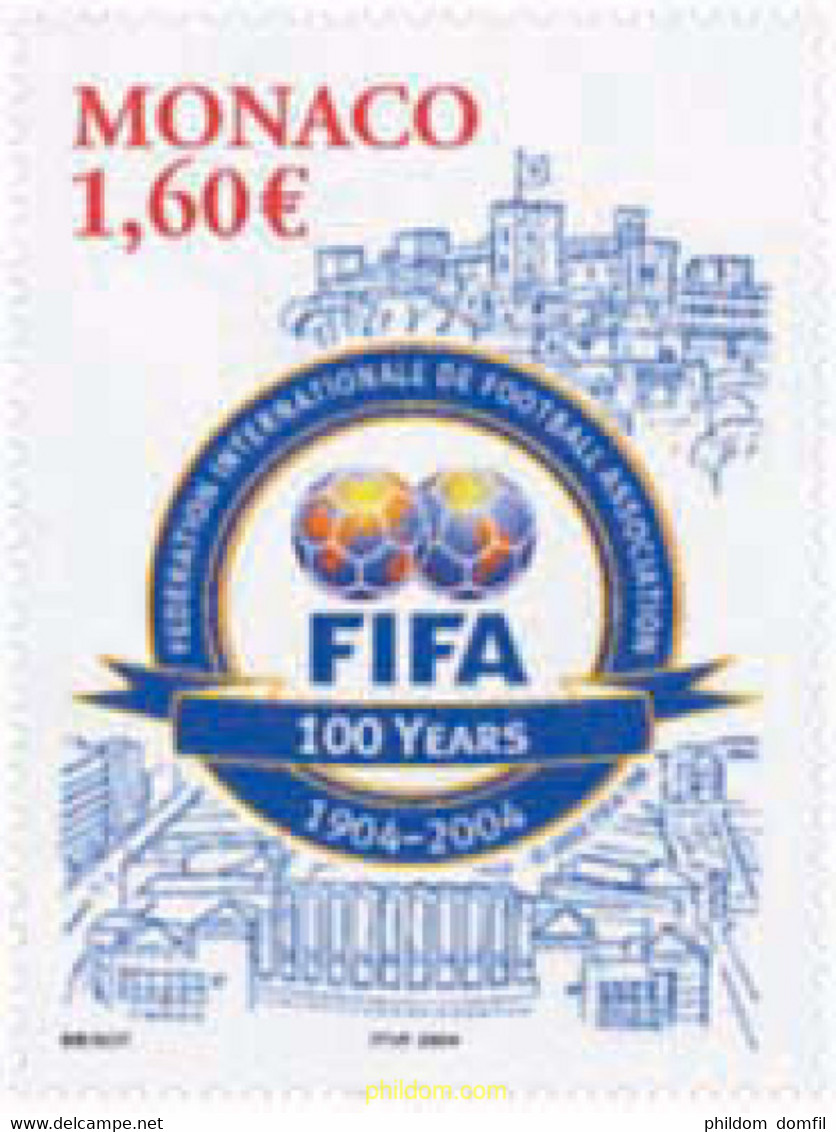 140387 MNH MONACO 2004 CENTENARIO DE LA FIFA - Altri & Non Classificati