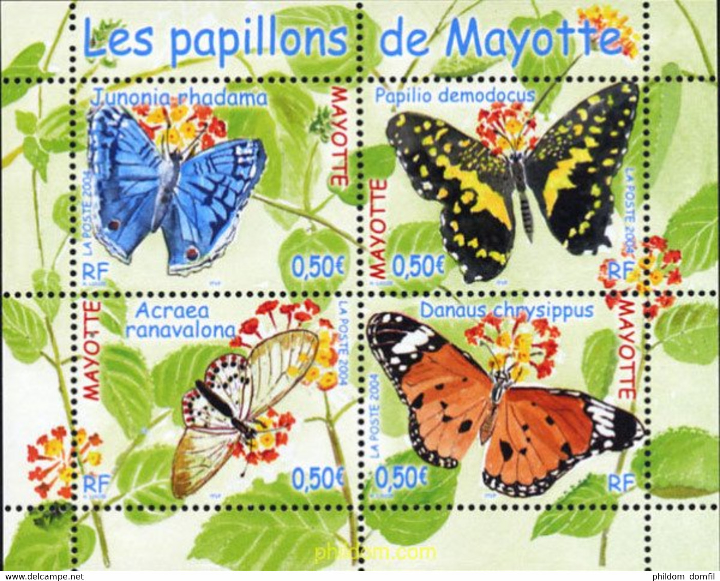 222984 MNH MAYOTTE 2004 MARIPOSAS - Araignées