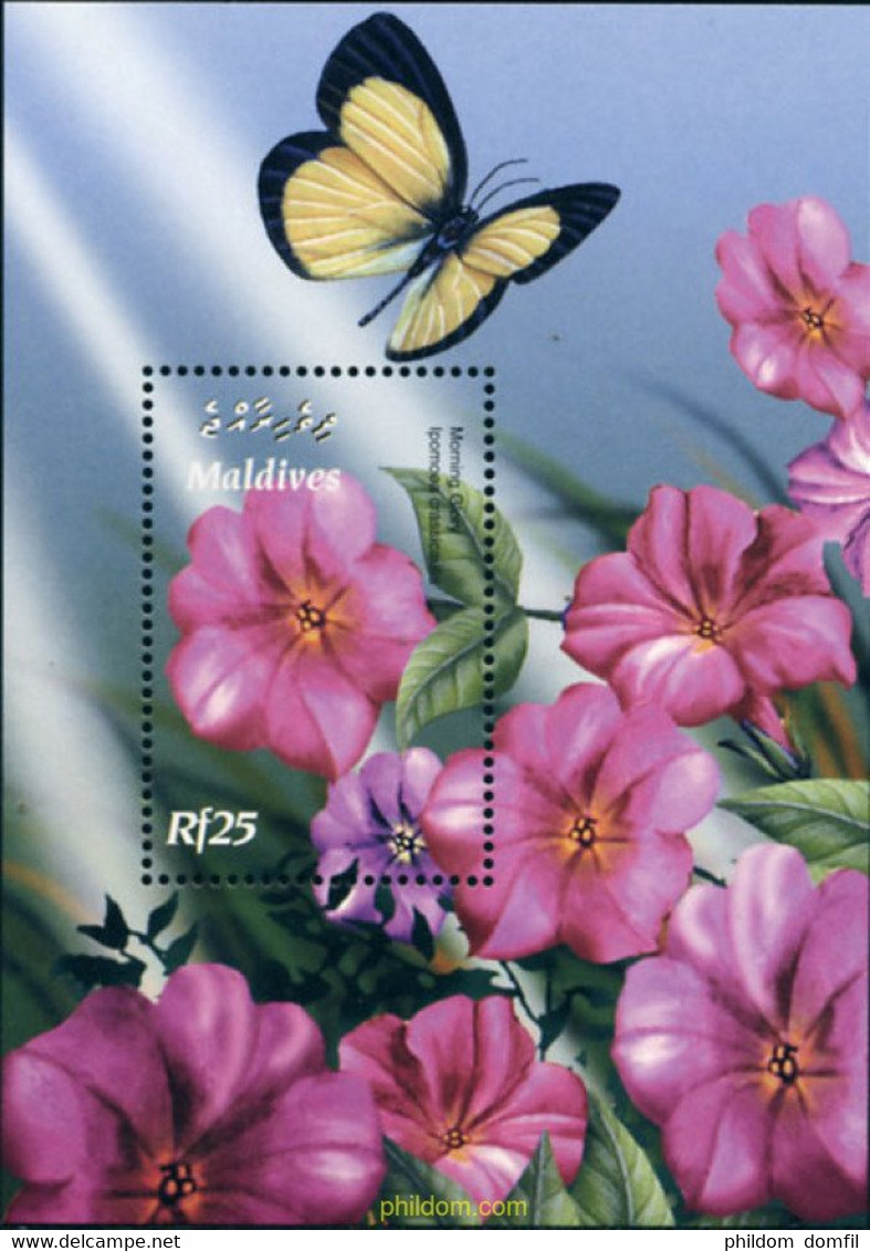 154532 MNH MALDIVAS 2003 FLORES - Araignées