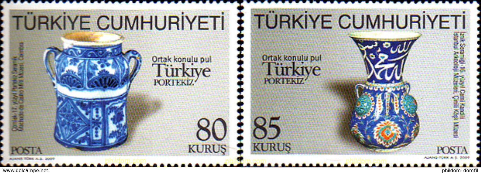 231513 MNH TURQUIA 2009 CERAMICA PORTUGUESA EN TURQUIA - Collections, Lots & Series