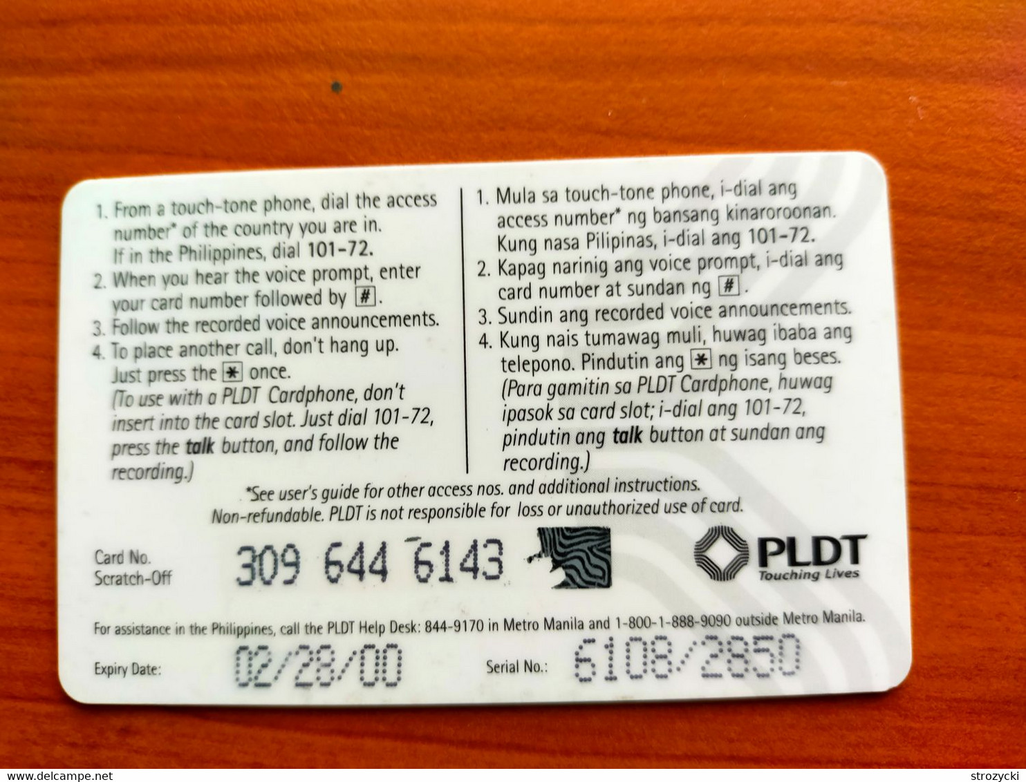 Philippines - PLDT - Touch Card - Woman And Child (02/28/00) - Philippines