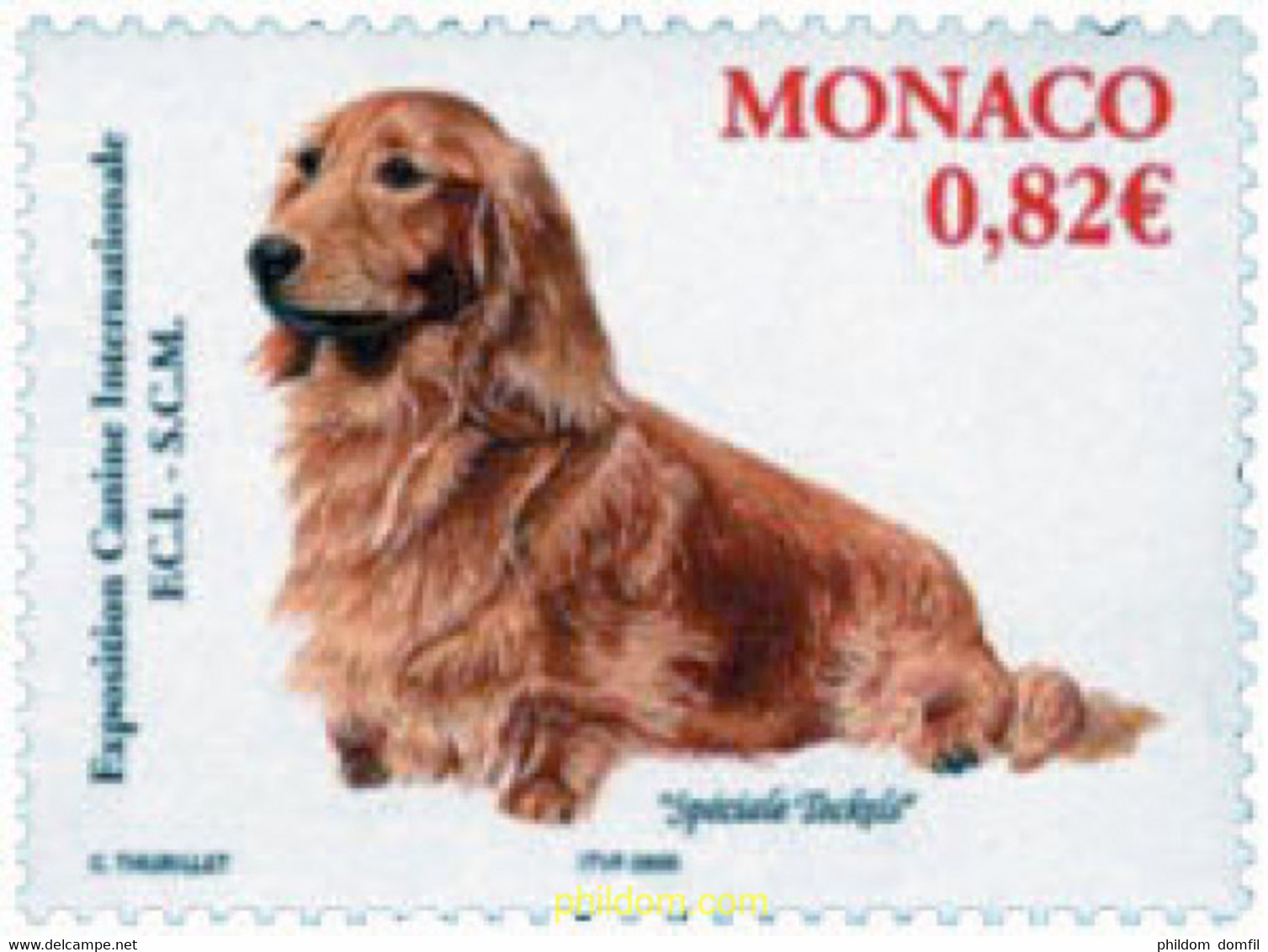 161305 MNH MONACO 2005 EXPOSICION CANINA INTERNACIONAL - Autres & Non Classés