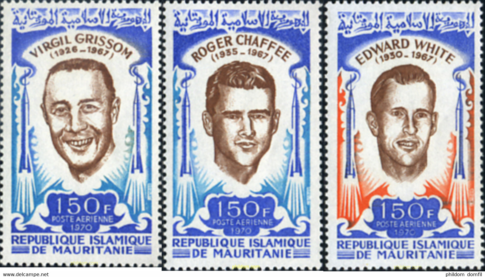 590546 MNH MAURITANIA 1970 HEROES DESAPARECIDOS DEL ESPACIO - Mauritanie (1960-...)