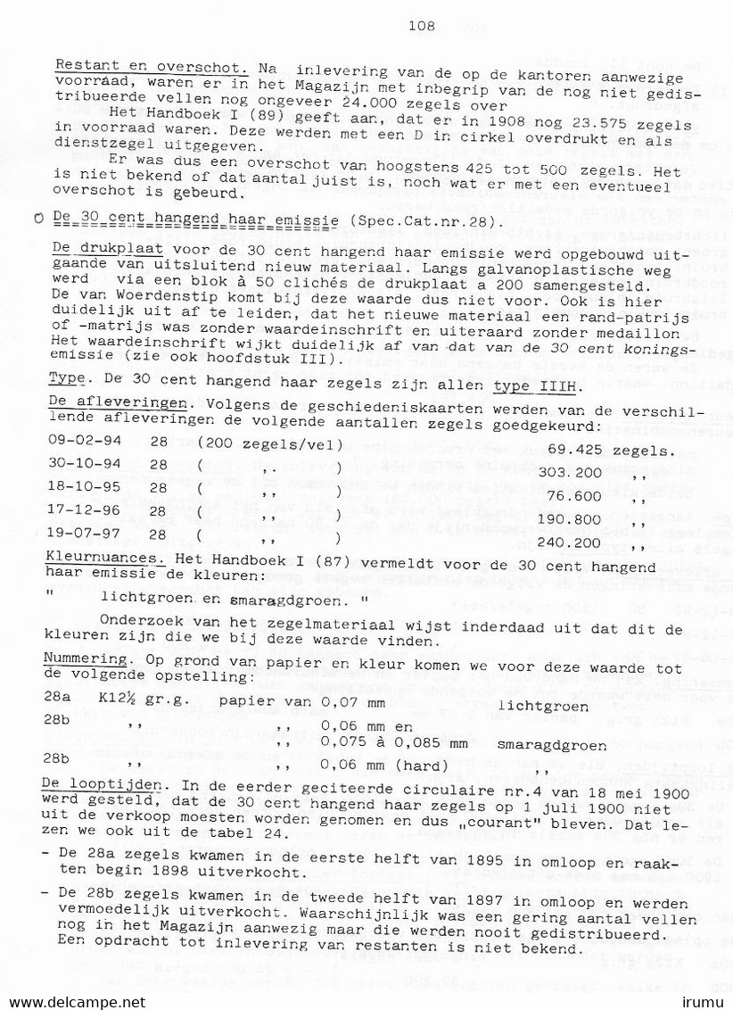 De Emissies 1870,1883 En 1892 Van Nederlands Indiê 1992 (SN288) - Colonies Et Bureaux à L'Étranger