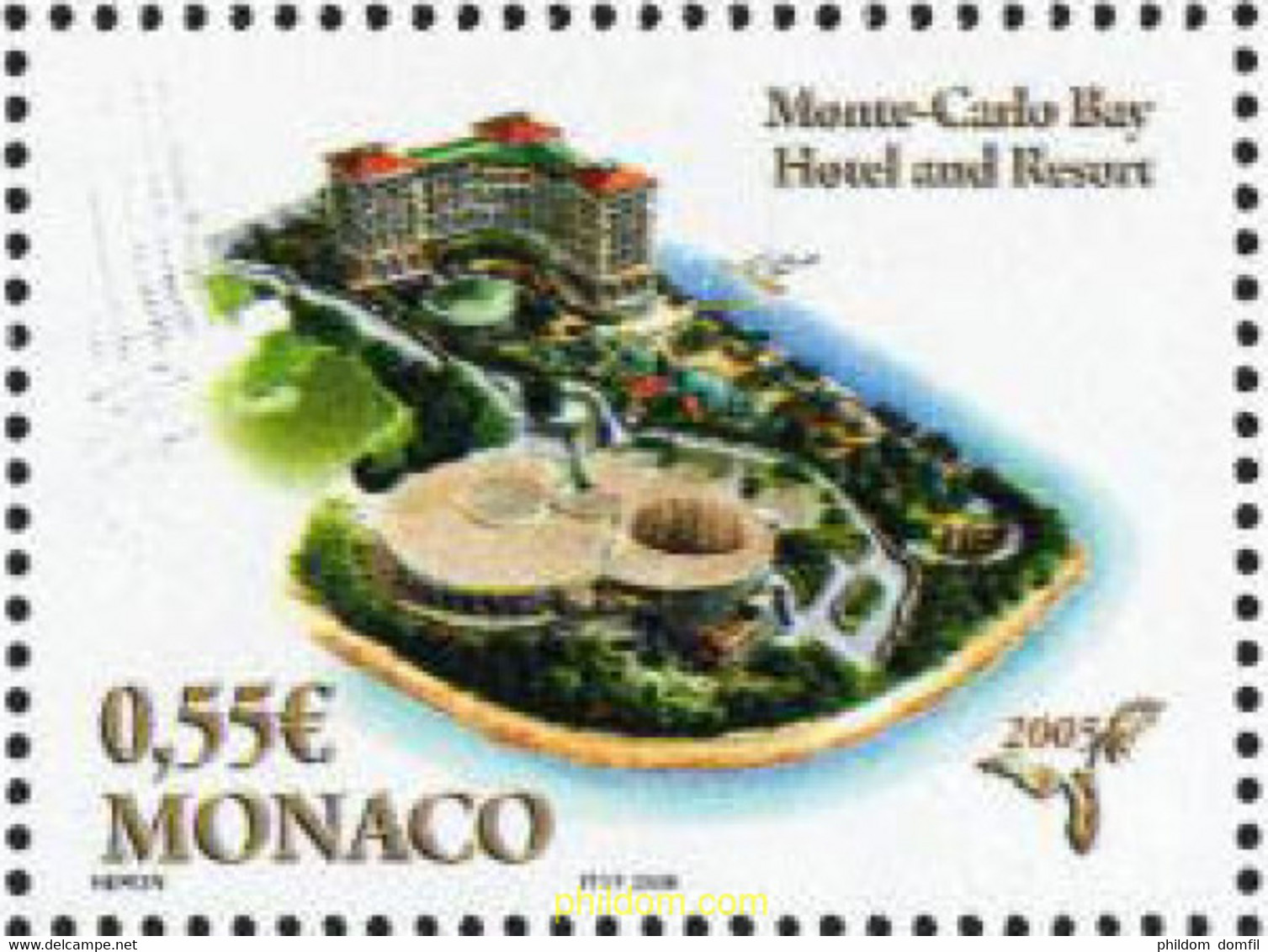 186087 MNH MONACO 2005 HOTEL MONTE CARLO - Altri & Non Classificati