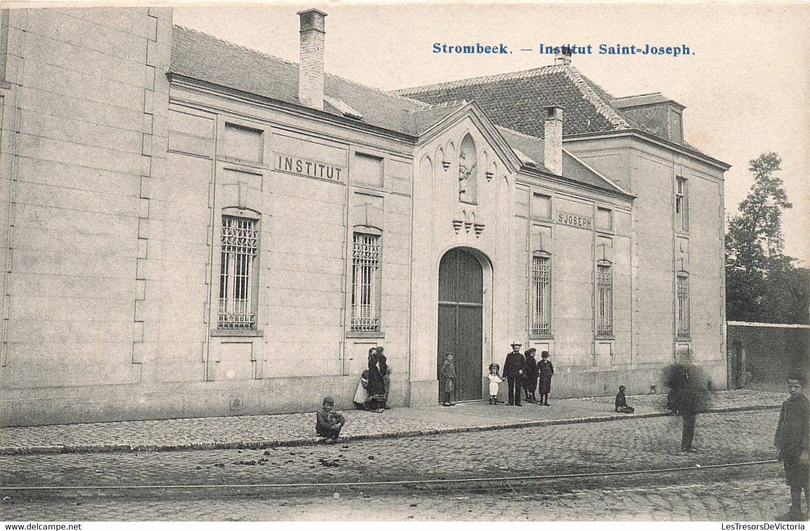 Belgique - Strombeek - Institut Saint Joseph - Animé -  - Carte Postale Ancienne - Beersel