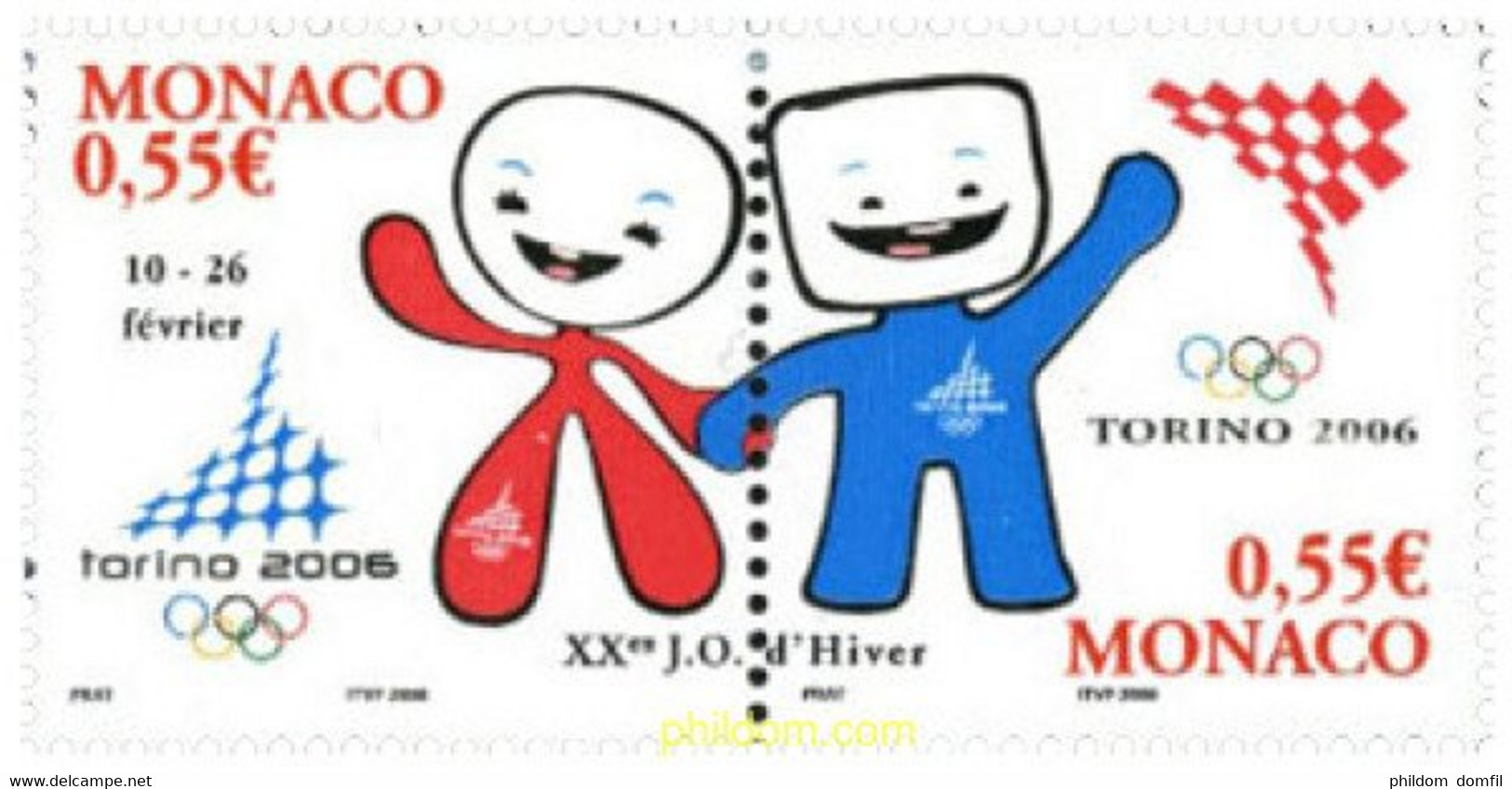 190990 MNH MONACO 2006 20 JUEGOS OLIMPICOS INVIERNO TURIN 2006 - Winter 2006: Torino