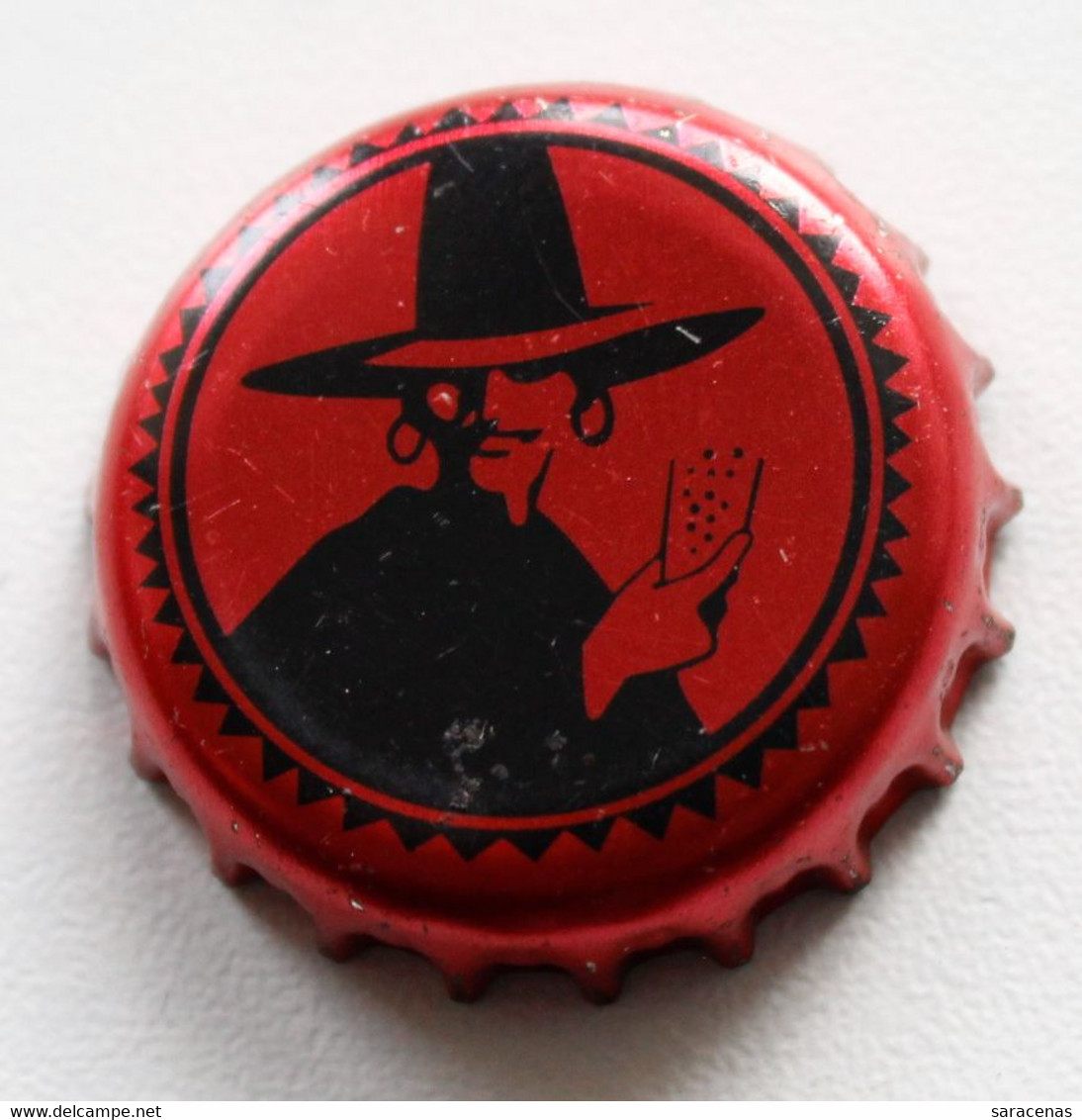 Germany Women Wiht Glass Soda Bottle Cap - Soda