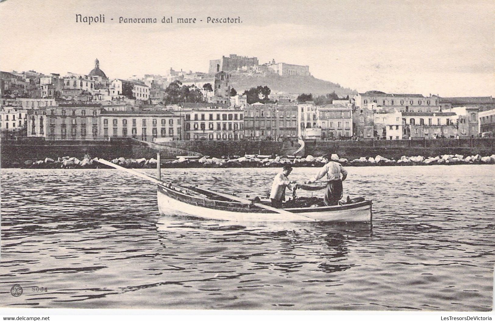 ITALIE - NAPOLI - Panorama Dal Mare - Pescatori - Carte Postale Ancienne - Napoli (Neapel)