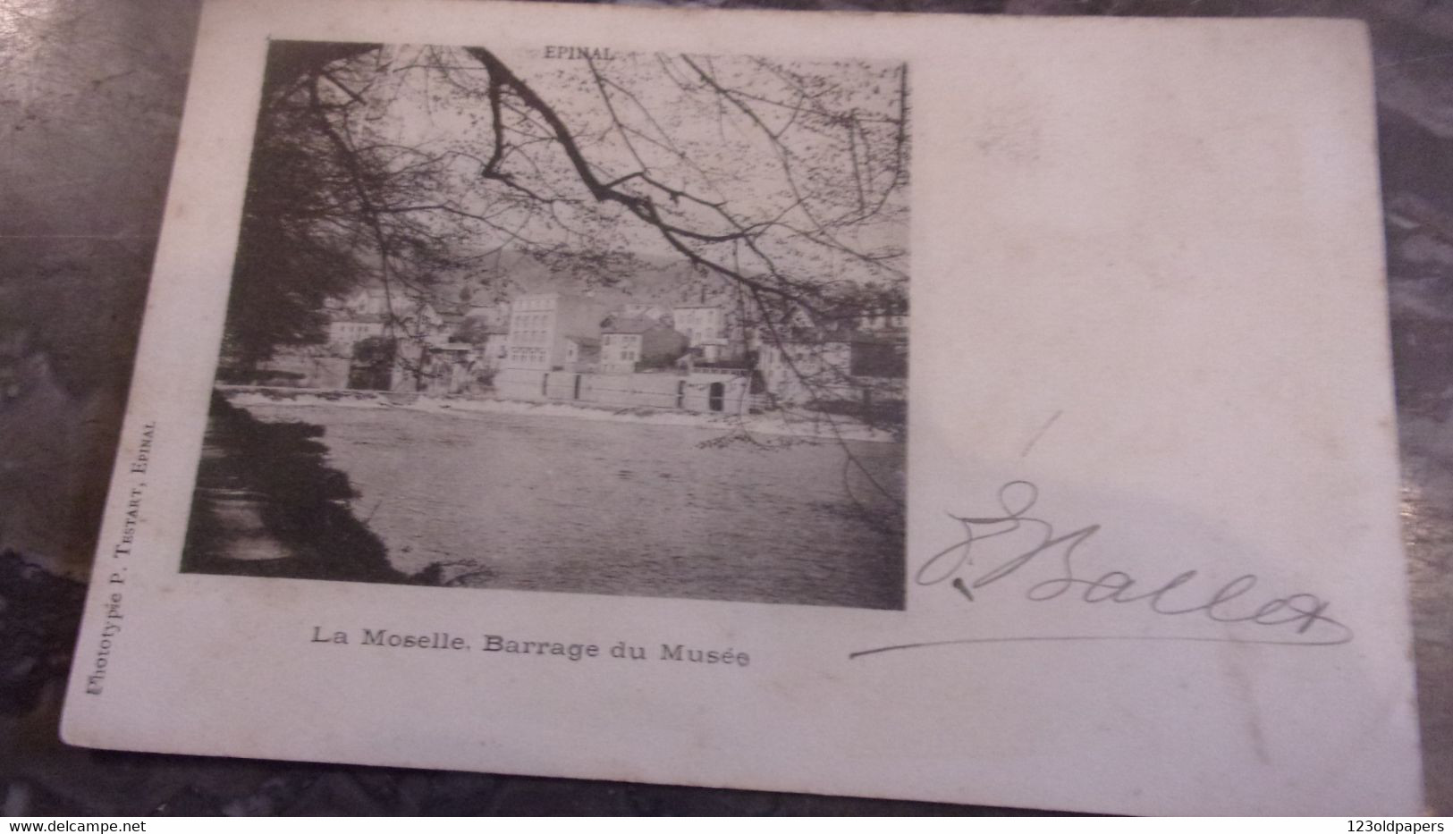 88 VOSGES EPINAL LA MOSELLE BARRAGE DU MUSEE 1903 - Epinal