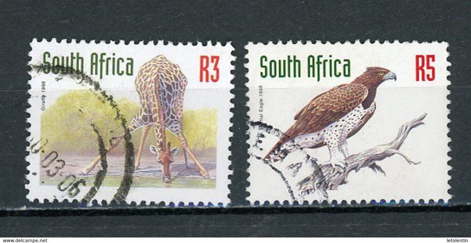 AFRIQUE DU SUD : FAUNE  - N° Yvert 1018+1019 Obli. - Used Stamps