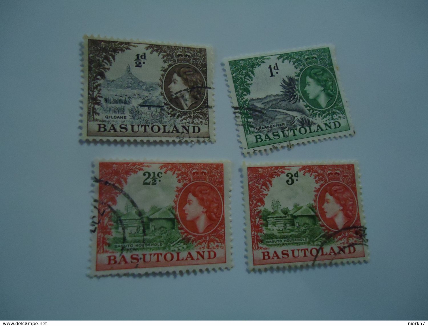 BASUTOLAND  USED STAMPS  4 LANDSCAPES - Autres & Non Classés