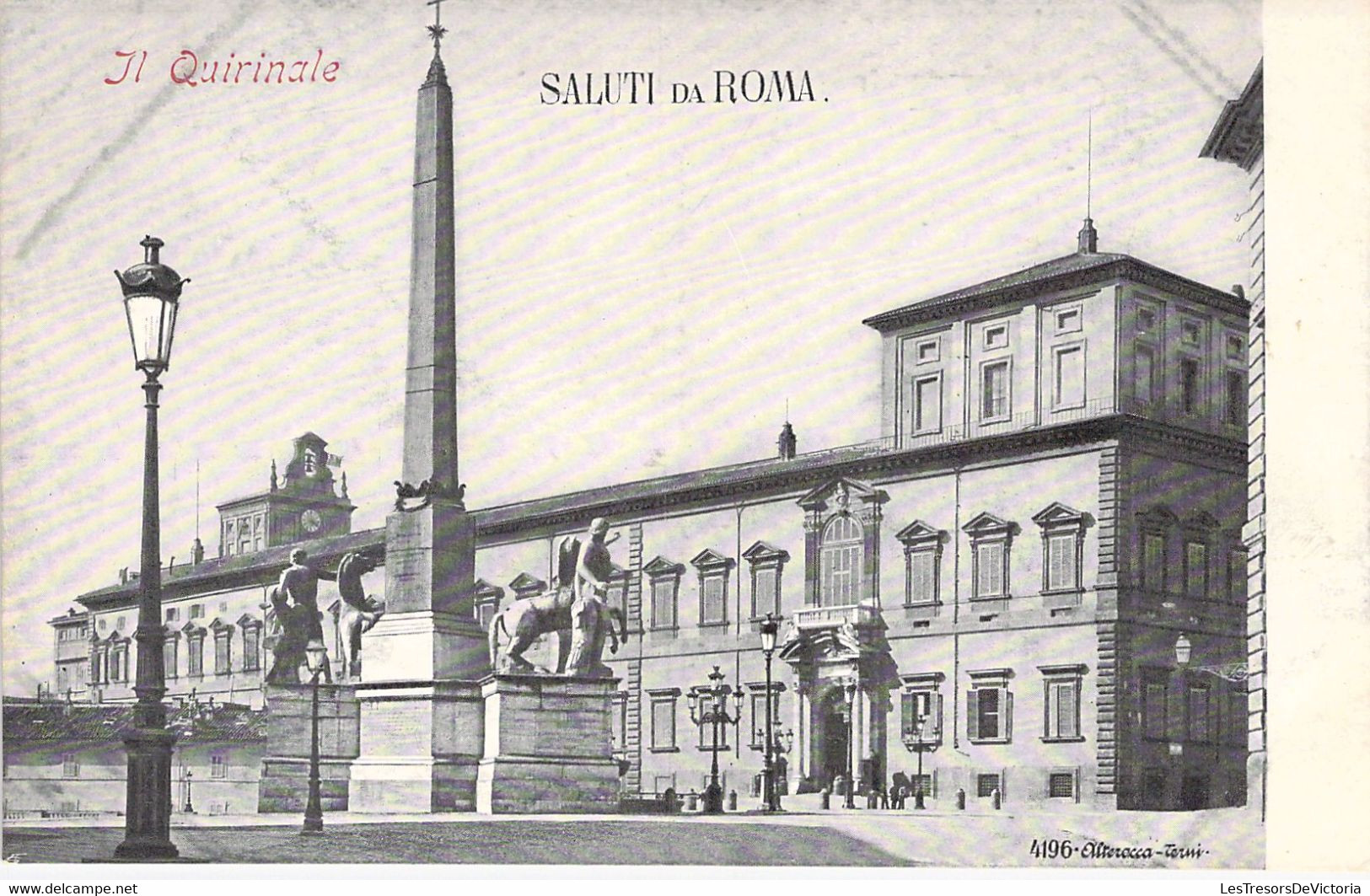 ITALIE - ROMA - Saluti Da Roma -Il Quirinale - Carte Postale Ancienne - Otros & Sin Clasificación