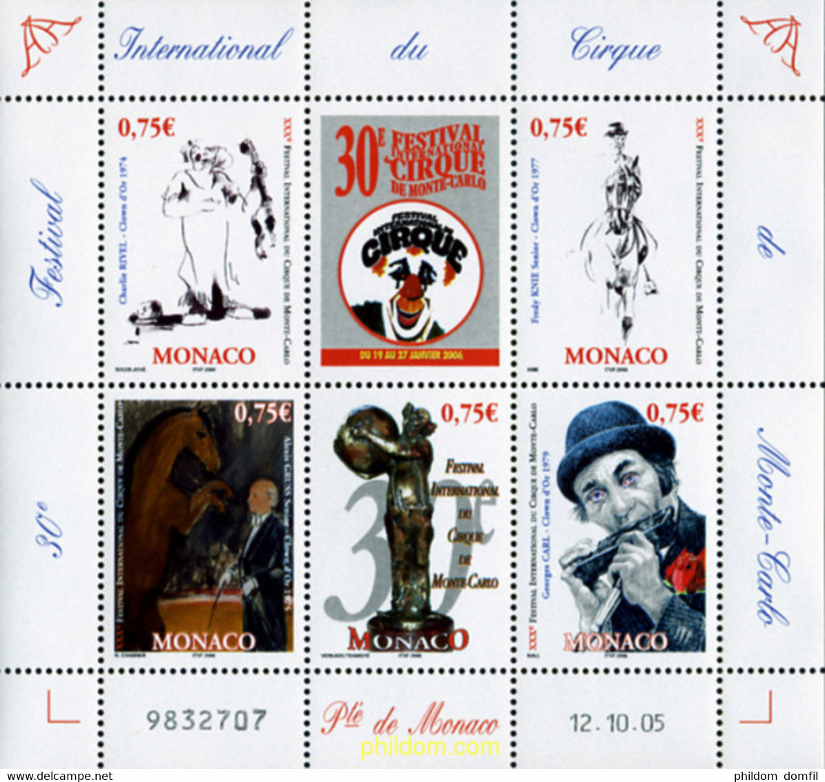 227066 MNH MONACO 2005 FESTIVAL DEL CIRCO DE MONTECARLO - Sonstige & Ohne Zuordnung