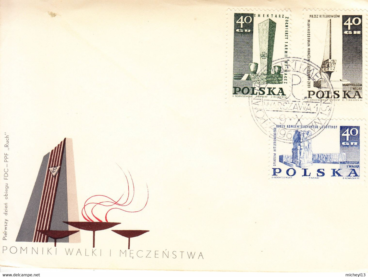 Pologne-7 Lettres Des Années 1957-1962-1964-1967-1968-1969-1995- - Maschinenstempel (EMA)