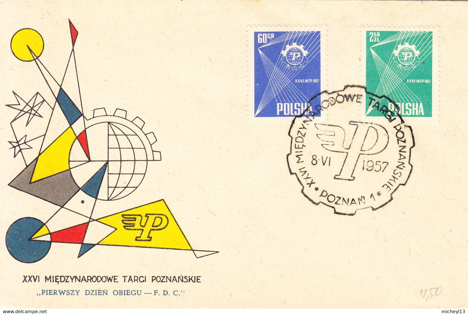 Pologne-7 lettres des années 1957-1962-1964-1967-1968-1969-1995-