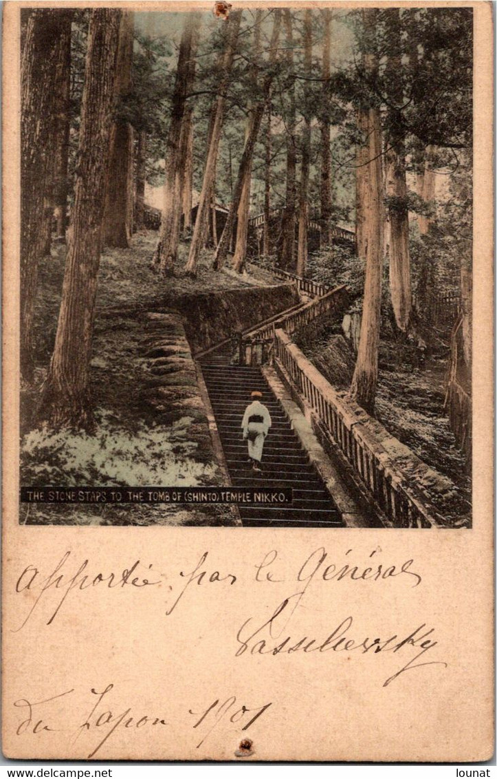 Asie - JAPON - The Stone Staps To The Tomb Of (SHINTO),Temple NIKKO.Année 1901 - Général Casulussky - Autres & Non Classés