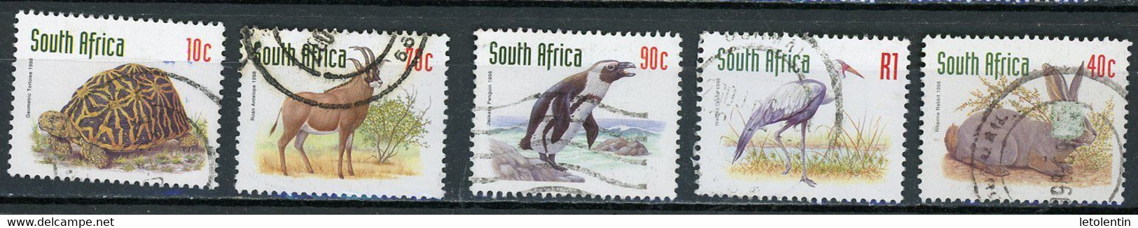 AFRIQUE DU SUD : FAUNE  - N° Yvert 991/994+996 Obli. - Gebruikt