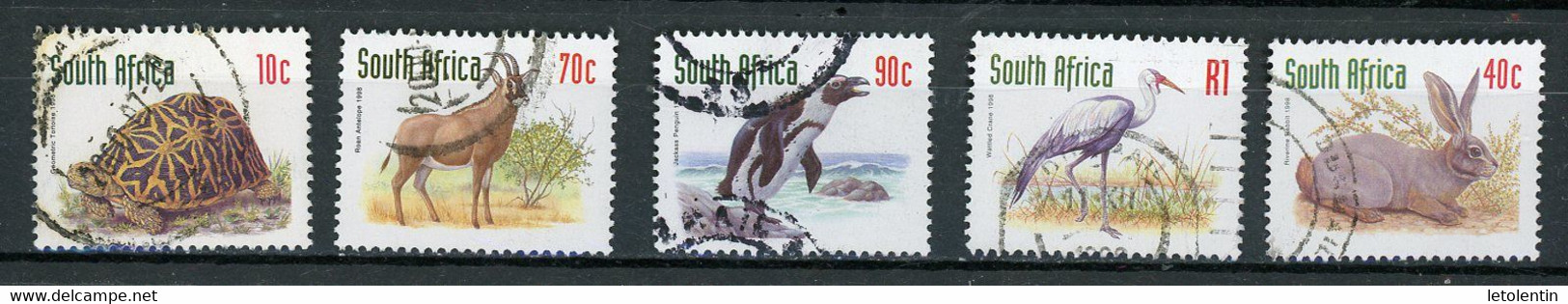 AFRIQUE DU SUD : FAUNE  - N° Yvert 991/994+996 Obli. - Used Stamps