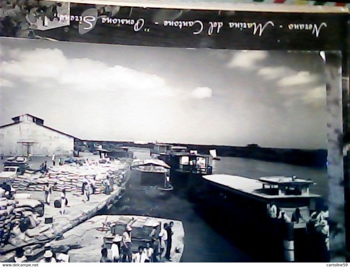 COLOMBIA BARRANQUILLA PUERTO FLUVIAL ANIME N1955 JG9278 - Colombie