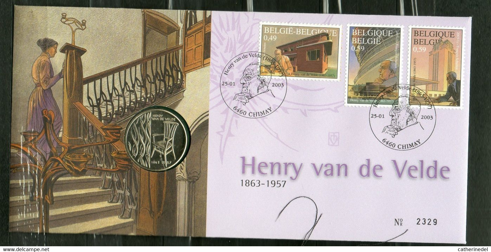 Année 2003 : 3146-3148 - Numisletter : Henry Van De Velde - Numisletters