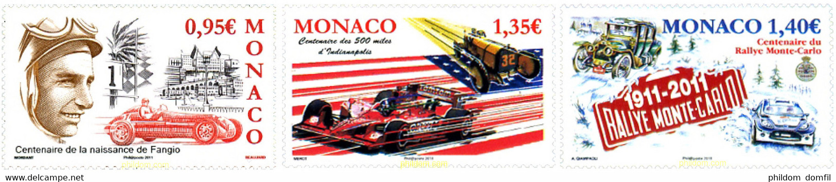 260424 MNH MONACO 2011 AUTOMOVILISMO - Altri & Non Classificati