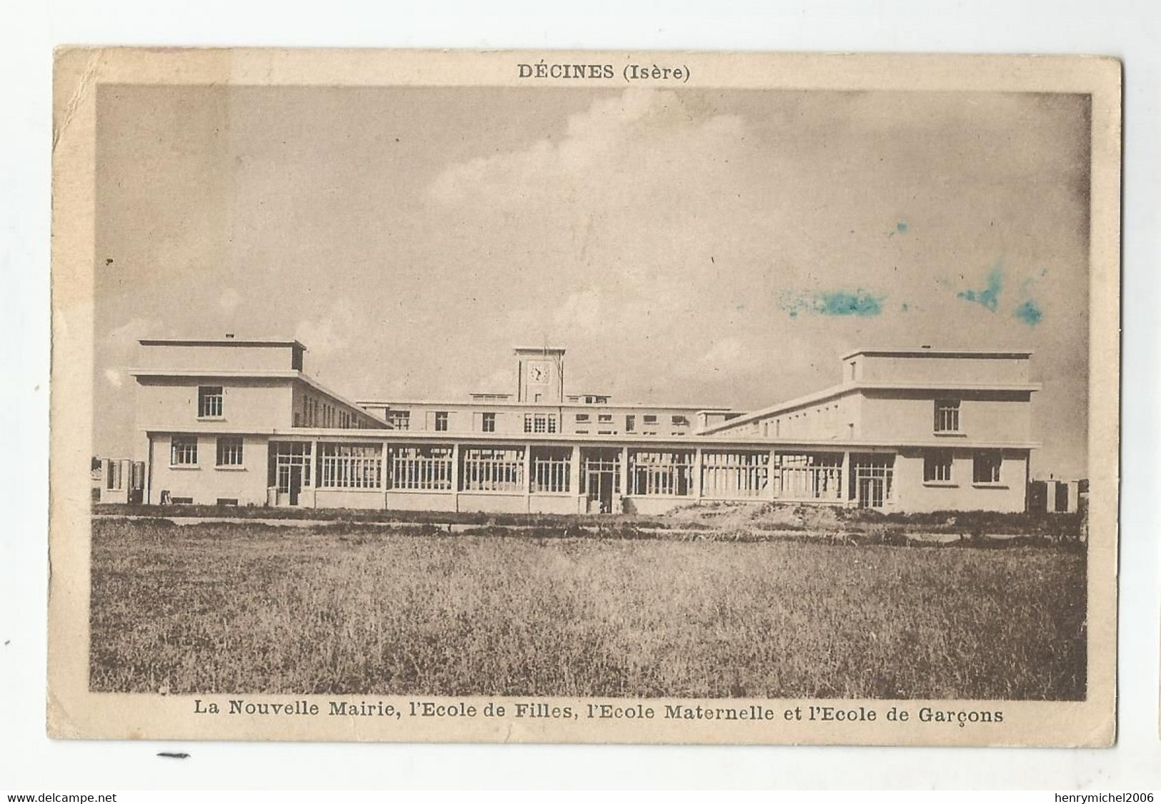 38 Isère Décines La Nouvelle Mairie école De Filles Maternelle Et Garçons 1939 - Sonstige & Ohne Zuordnung