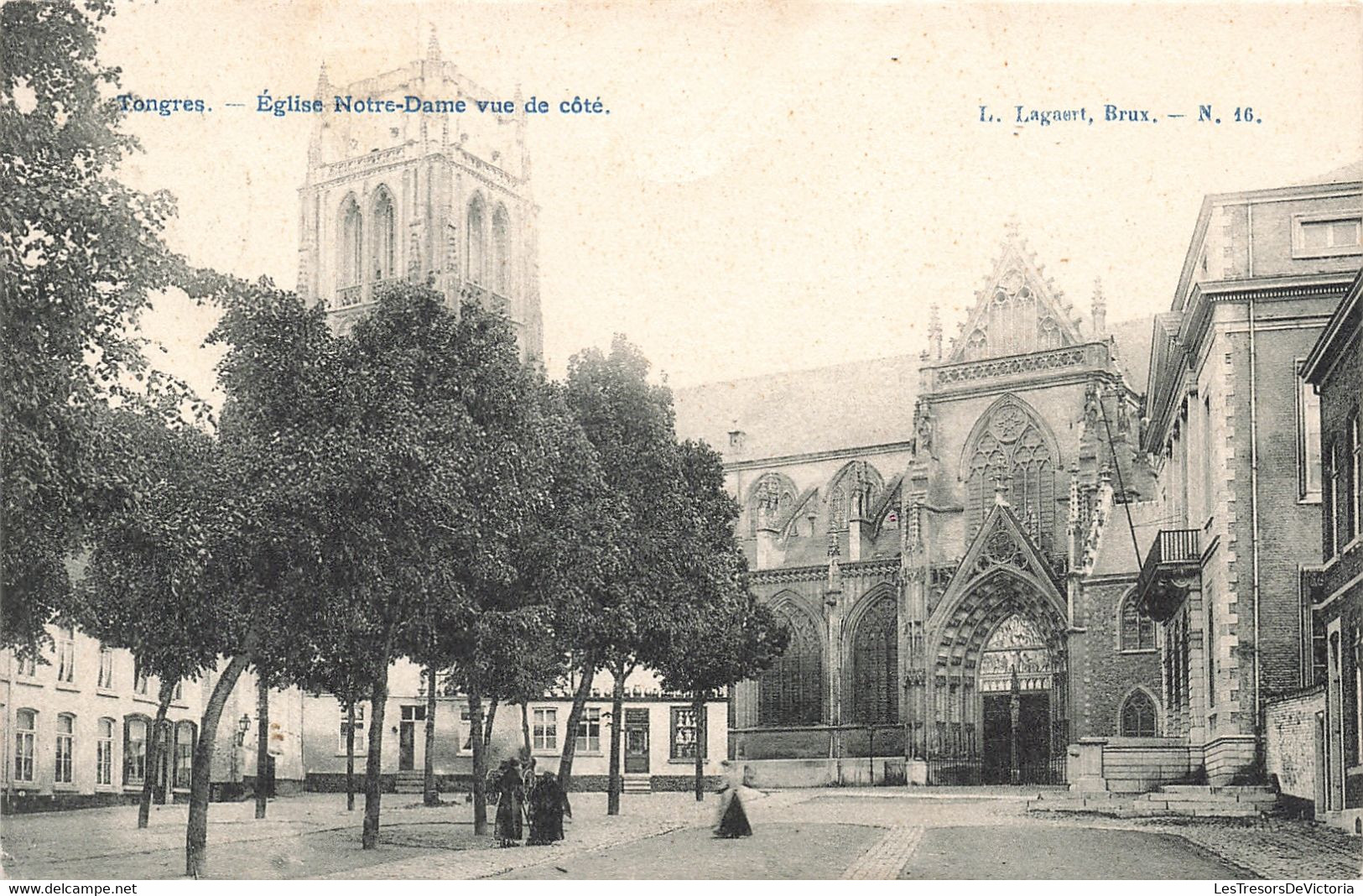 Belgique - Togres - Eglise Notre Dame Vue De Coté - Edit. Lagaert - Oblitéré Tongres 1909 - Carte Postale Ancienne - Tongeren