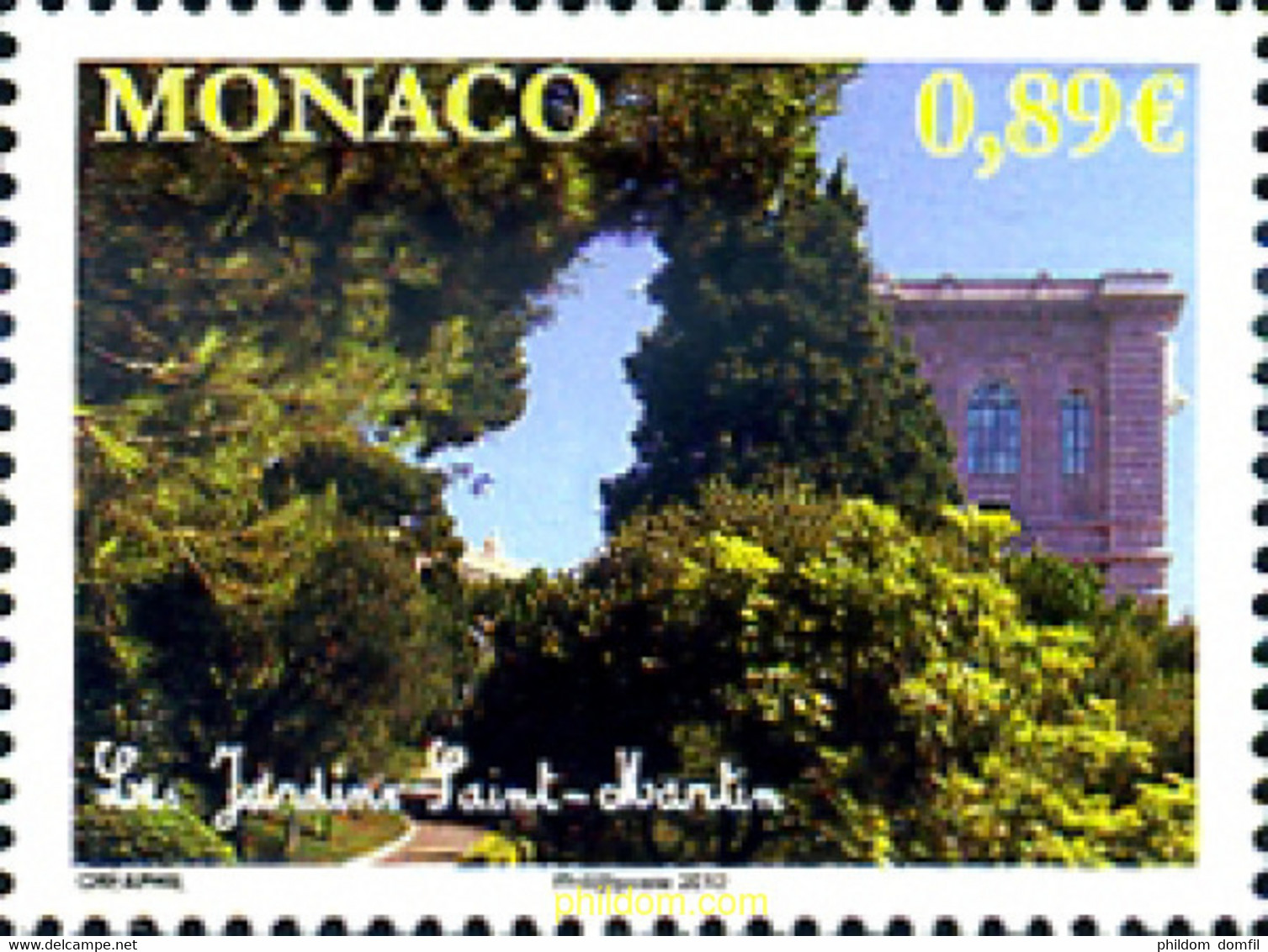 274770 MNH MONACO 2012 JARDINES SAINT-MARTI - Other & Unclassified