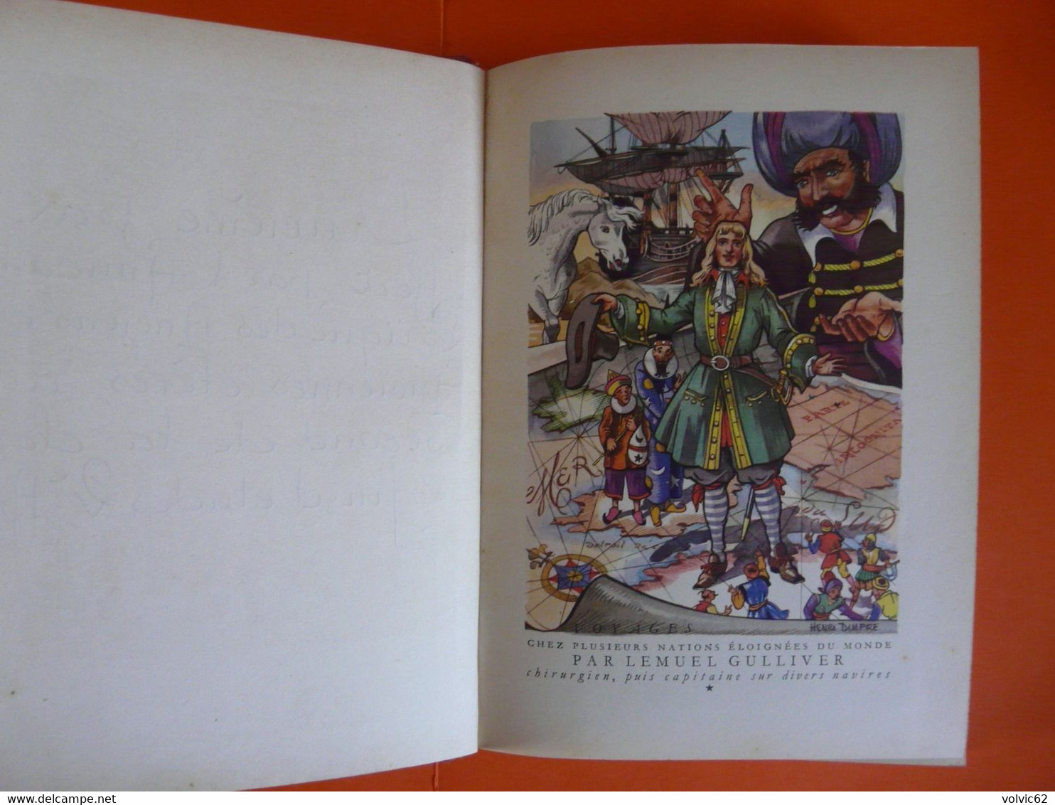 Les Voyages De Gulliver Jonathan Swift Illustrations H. Dimpre Collection Rouge & Or Editions G.P Septembre 1950 - Bibliothèque Rouge Et Or