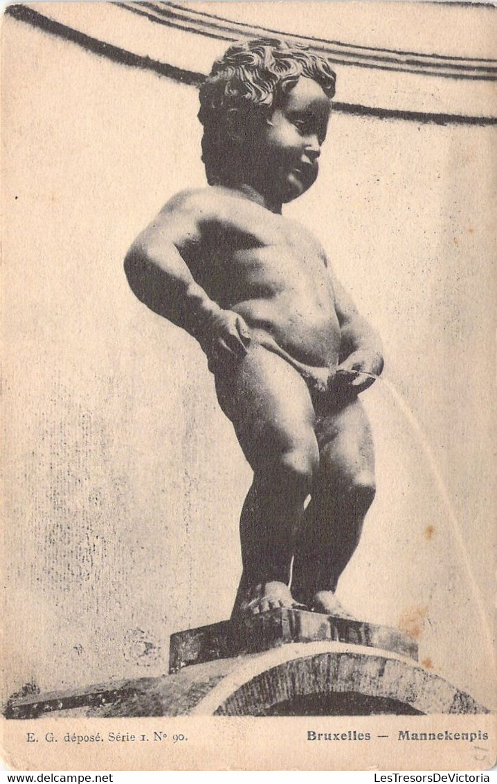 BELGIQUE - Bruxelles - Manneken Pis - EG - Carte Postale Ancienne - Personnages Célèbres