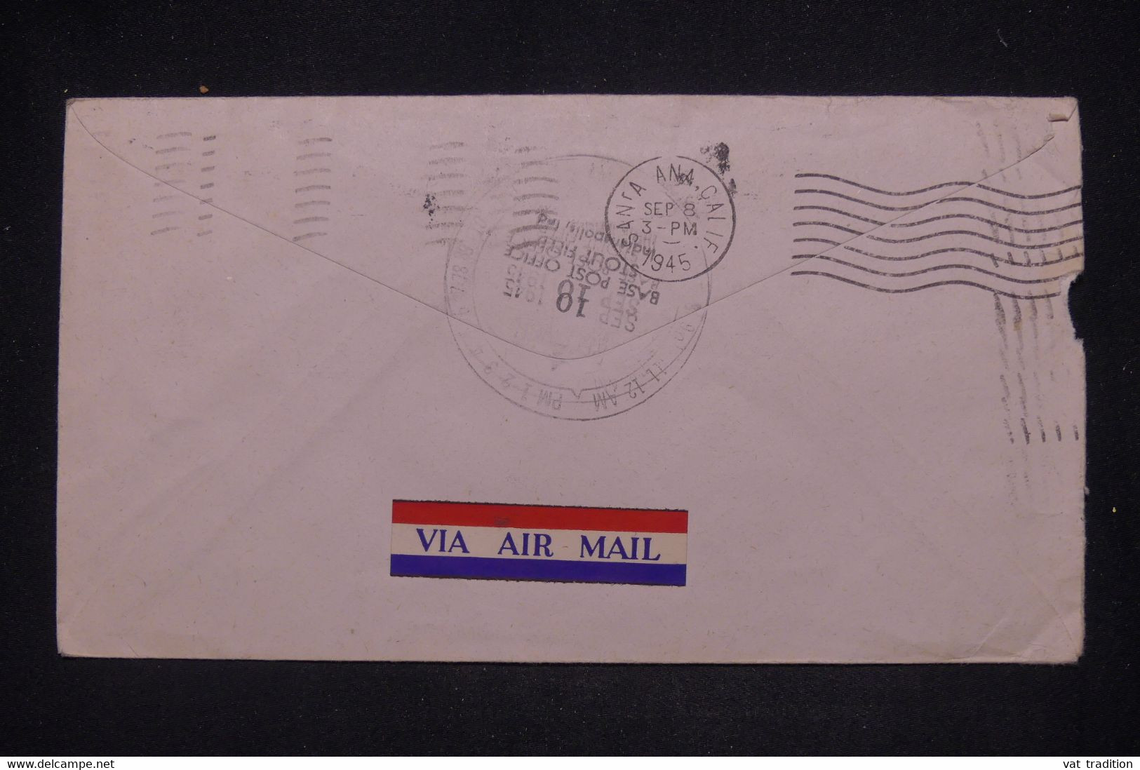 ETATS UNIS - Entier Postal + Complément De Houston Pour Santa Ana En 1945 Par Avion - L 141516 - 1941-60