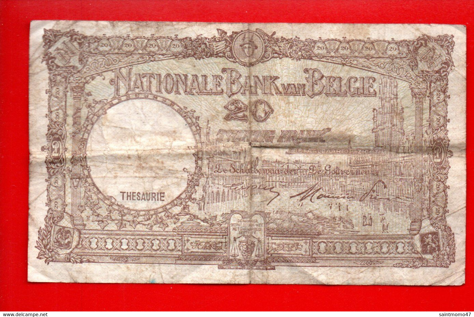 BELGIQUE . BELGIË . BILLET DE 20 FRANCS . BANQUE NATIONALE DE BELGIQUE 1948 - Ref. N°12271 - - 20 Franchi