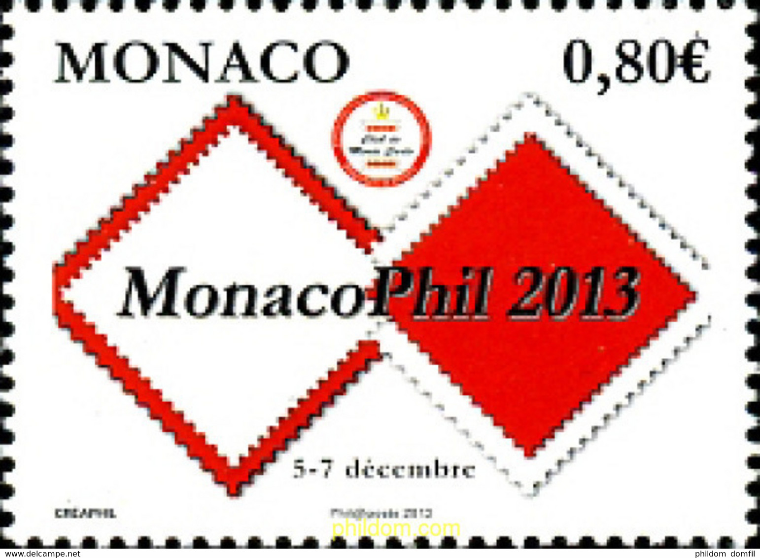 307787 MNH MONACO 2013 EXPOSICION FILATELICA MONOCAPHILF-2013 - Otros & Sin Clasificación