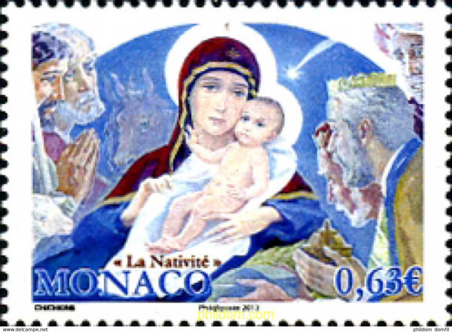 314035 MNH MONACO 2013 NAVIDAD - Sonstige & Ohne Zuordnung