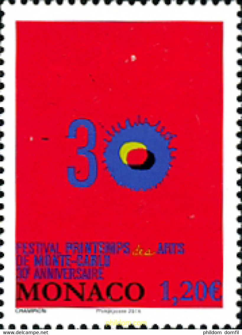 317793 MNH MONACO 2014 FESTIVAL DE ARTE - Altri & Non Classificati