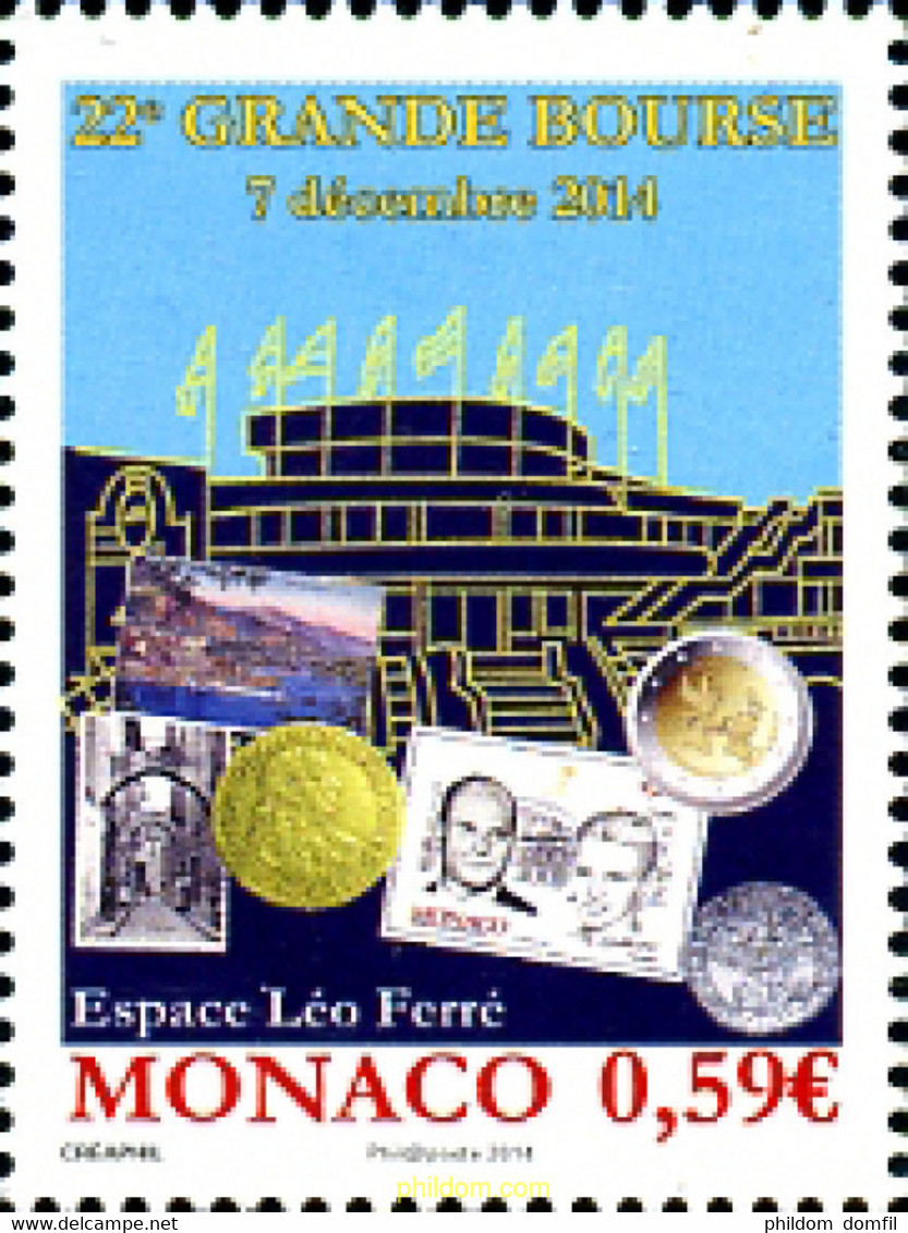 327040 MNH MONACO 2014 NUMISMATICA Y FILATELIA - Andere & Zonder Classificatie