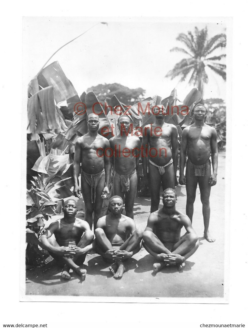 COTE D IVOIRE - INDIGENES TYPE KOROGNO HOMMES NUS - PHOTO 16*22 Cm AOF - Afrika