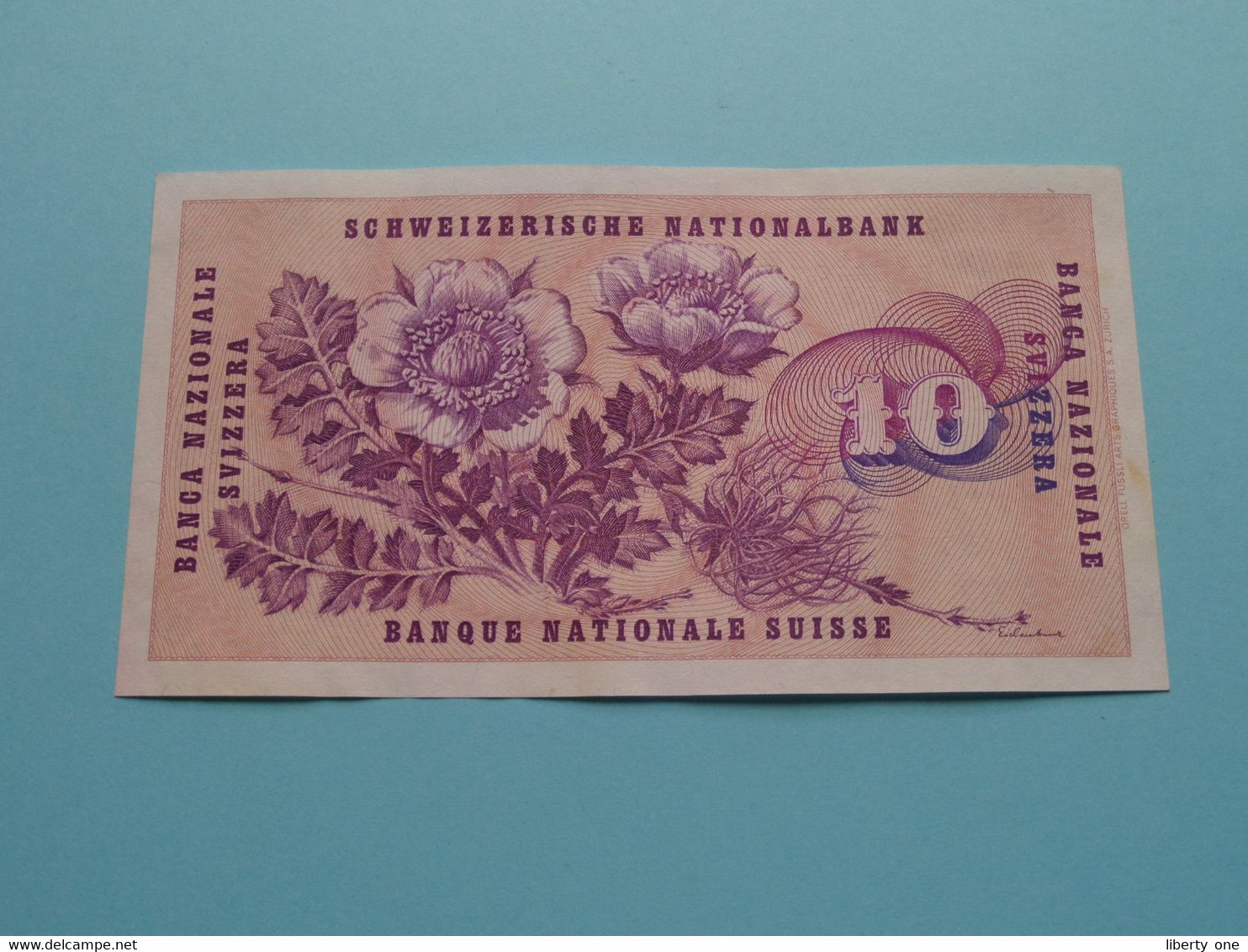 10 Francs ( 5 Jan 1970 ) Serie 66 F - 066877 ( For Grade, Please See Photo ) Banque SUISSE / SVIZZERA ( XF ) ! - Zwitserland