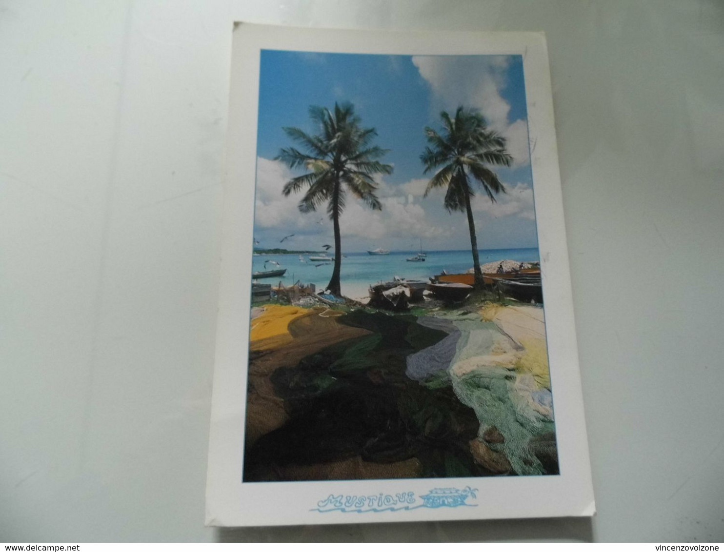 Cartolina Viaggiata "BRITANNIA BAY MUSTIQUE" 2005 - St. Vincent Und Die Grenadinen