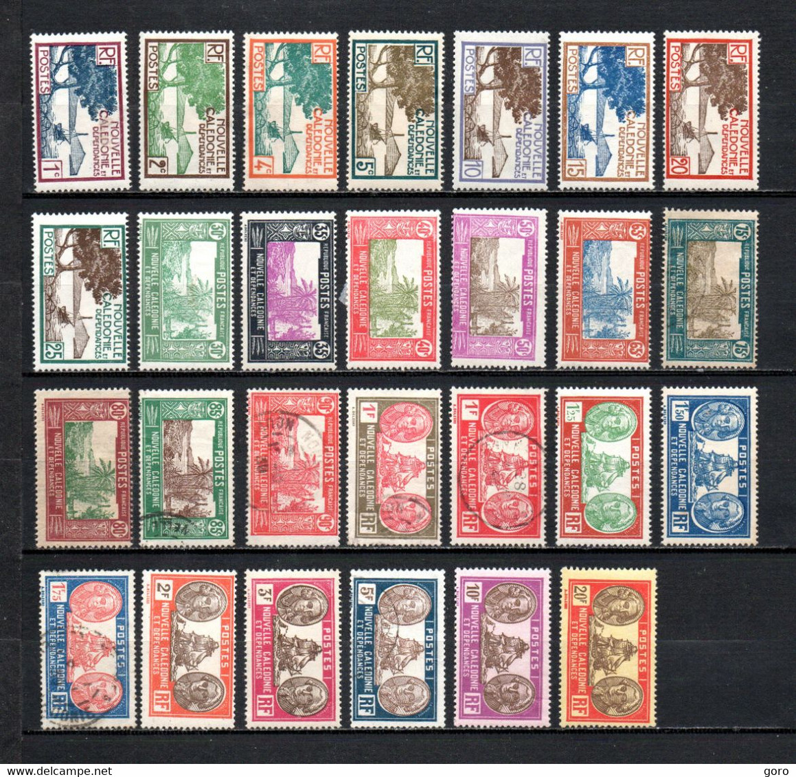 Nueva Caledonia   1928-38  .-  Y&T  Nº   139/148-150-151-152/154 A-155 A/156 A-157/161 - Used Stamps