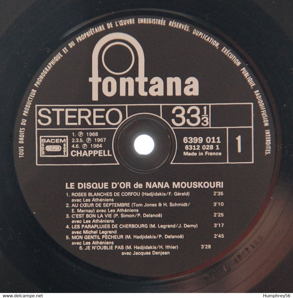 1973 - Nana MOUSKOURI - Le Disque D'Or De Nana Mouskouri - Ediciones De Colección