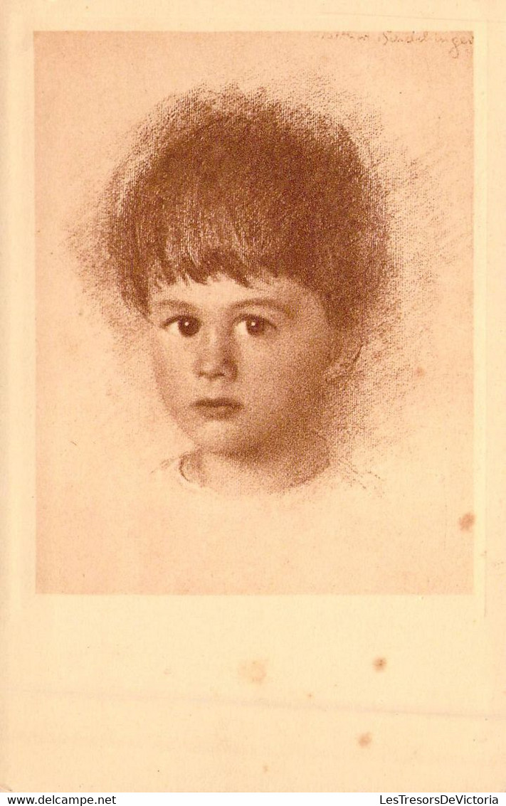 Fantaisie - Jeune Garçon - Portrait - Dessin - Carte Postale Ancienne - Autres & Non Classés