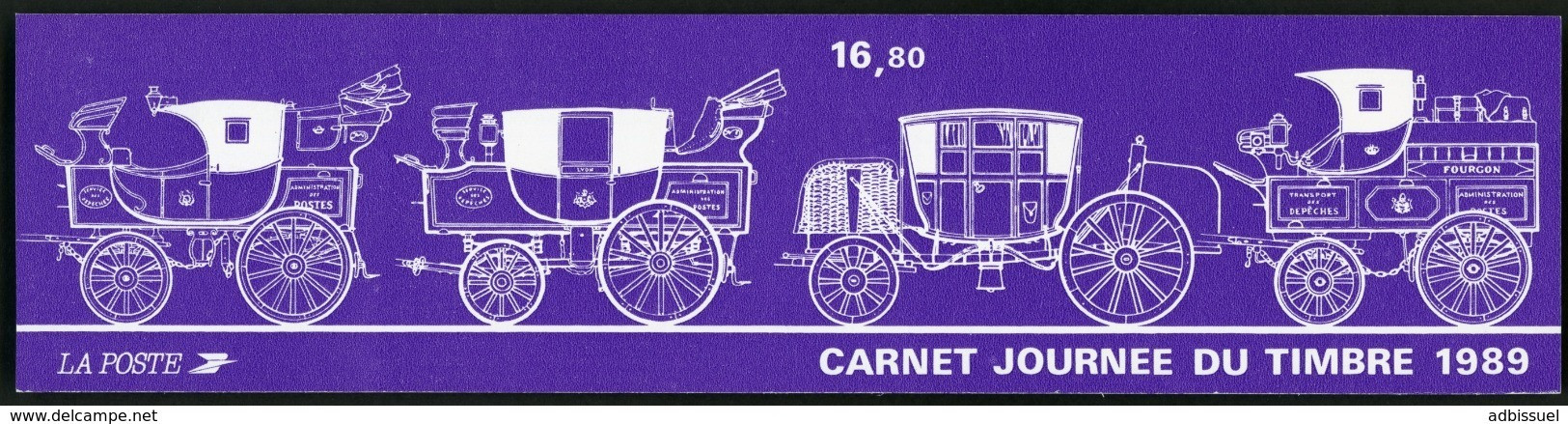 BC 2578 A NEUF TB / 1989 Journée Du Timbre "Diligence Paris-Lyon" / Valeur Timbres : 13.2F Soit 2.01€ - Stamp Day