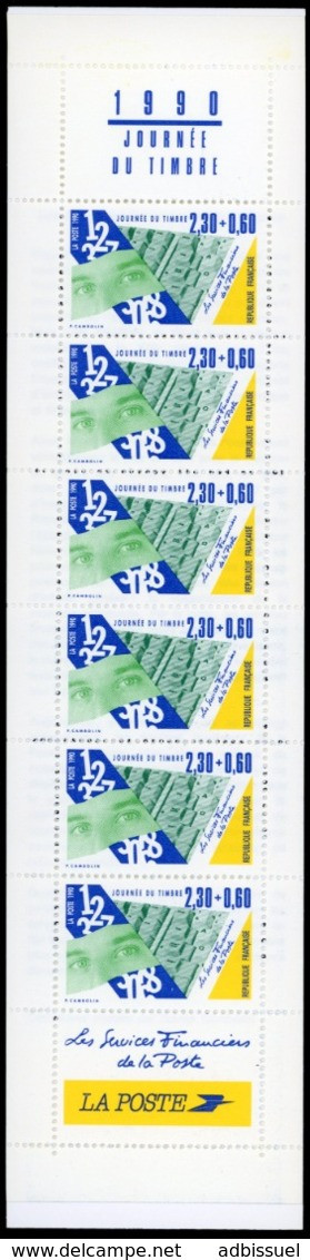 BC 2640 A NEUF TB / 1990 Journée Du Timbre "Métiers De La Poste" / Valeur Timbres : 13.8F Soit 2.1€ - Journée Du Timbre