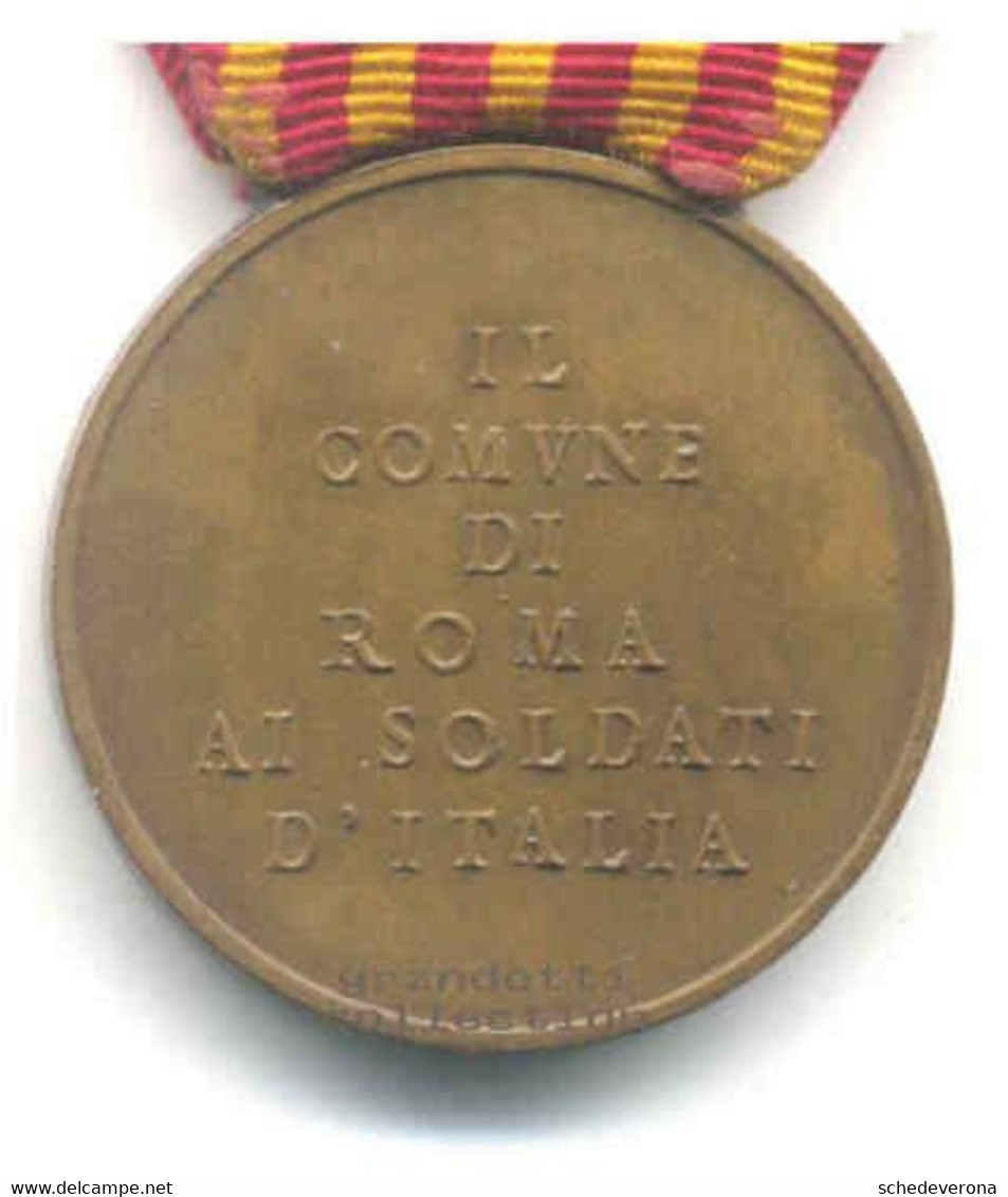 IL COMUNE DI ROMA AI SOLDATI D'ITALIA ONORIFICENZA AL MERITO 1918 - Professionnels/De Société