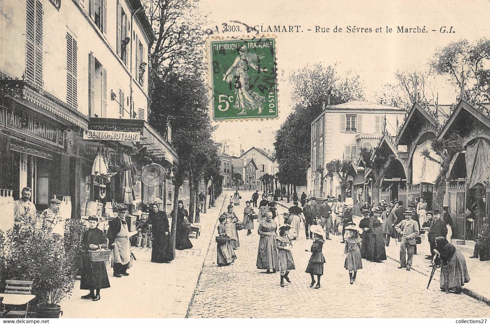 92-CLAMART- RUE DE SEVRES ET LE MARCHE - Clamart