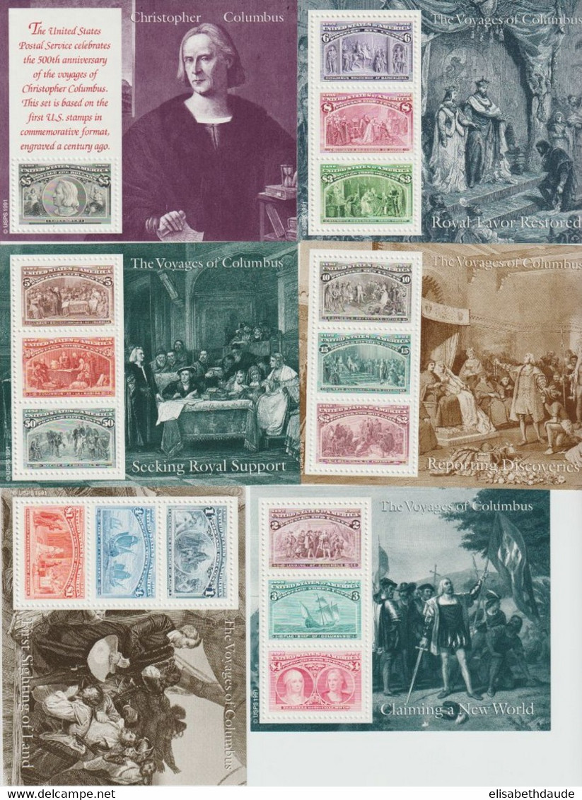 USA - COLLECTION BLOCS ** MNH - YVERT N°11/14+16/28+30+33/34+42+44  - 6 PAGES ! - COTE = 210 EUR. - Blocchi & Foglietti