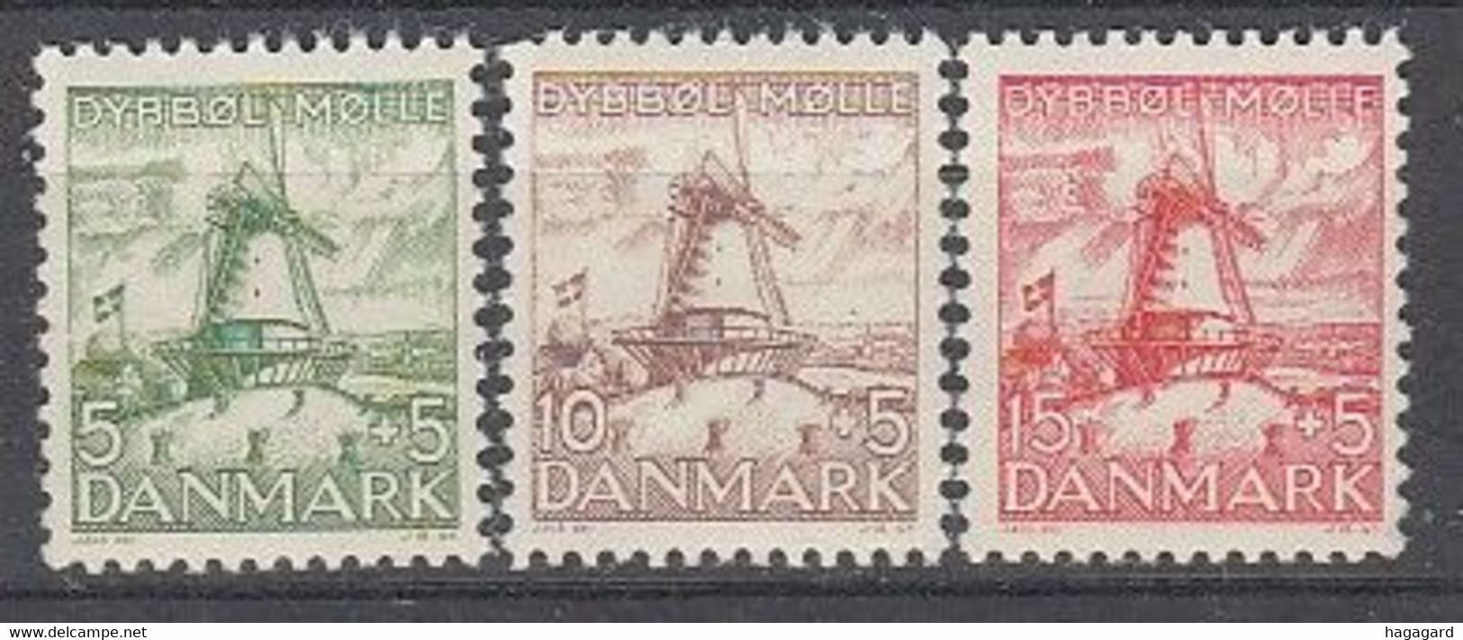 B2057. Denmark 1937. Michel 234-36. MNH(**) - Poste Aérienne