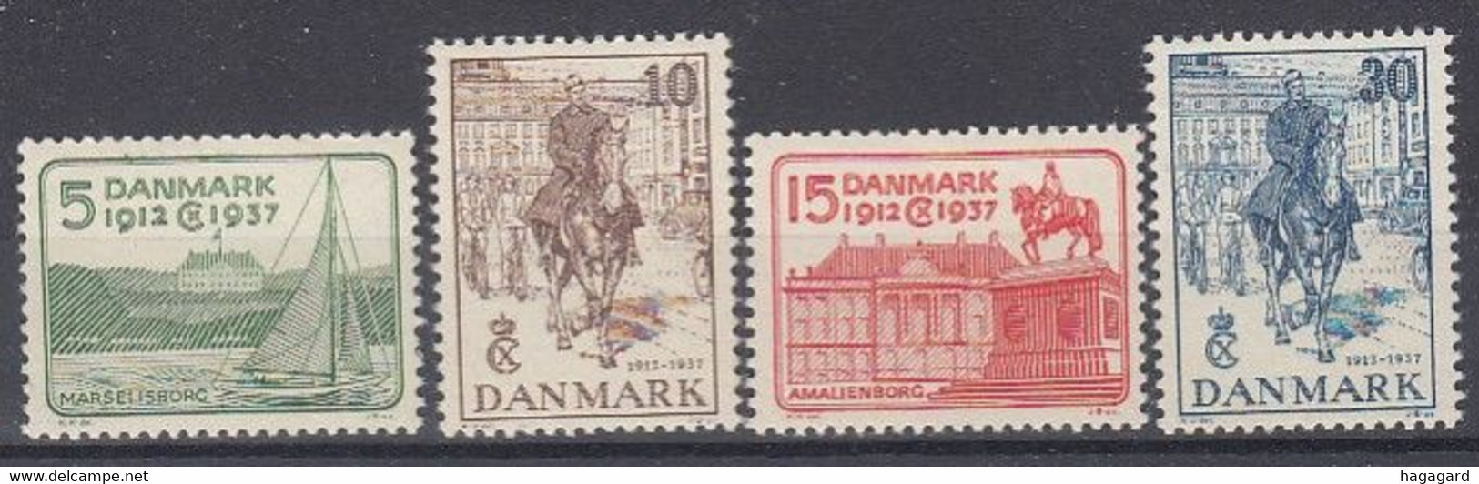 B1930. Denmark 1937. Michel 237-40. MNH(**) - Airmail